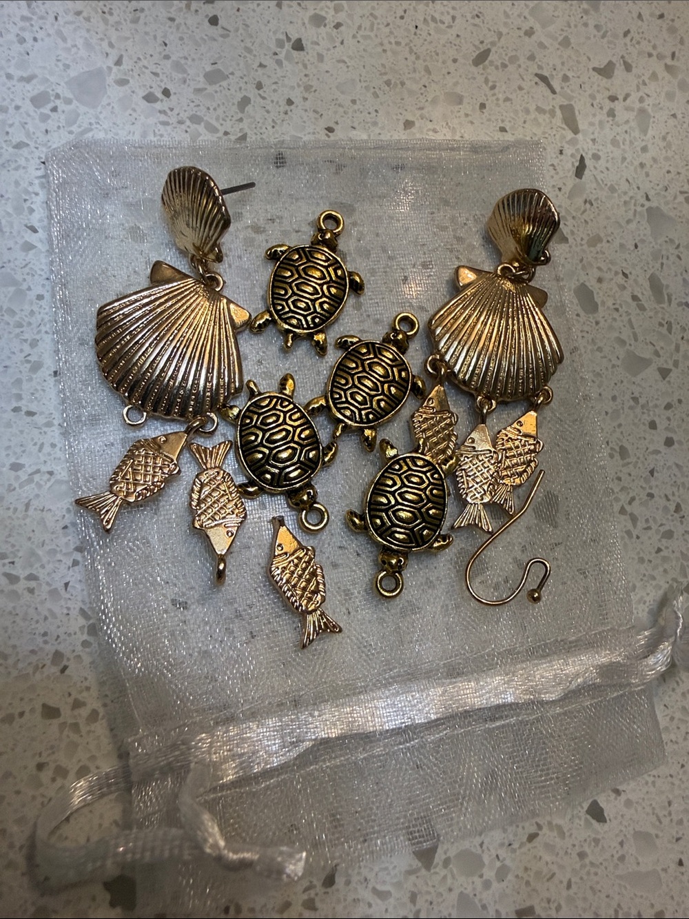 Turtle charms and free earrings